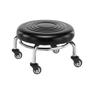 万向轮滑轮小凳子移动矮凳带轮子小凳子久坐舒服靠背圆凳美缝擦地