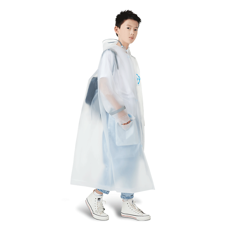 儿童雨披中小学生雨衣上学专用带书包位男童女童大童防雨大帽檐