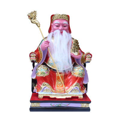 12/16寸土地公摆件摆设福德正神土地爷大伯公家居摆件