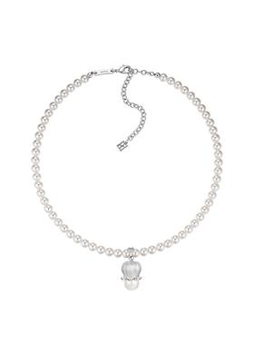 LILIFAN莉莉梵 铃兰拉丝珍珠项链 气质优雅锁骨链法式精致百搭