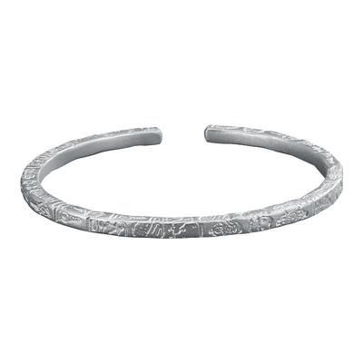 顺钦银楼足银吉言手镯礼物