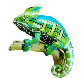 仿真变色龙模型动物玩具爬树蜥蜴实心石龙子摆件沙盘造景儿童认知