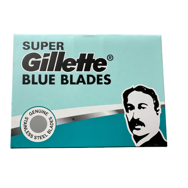 Gillette吉列超级蓝剃须刀片原装进口双面锋利100片装持久耐用