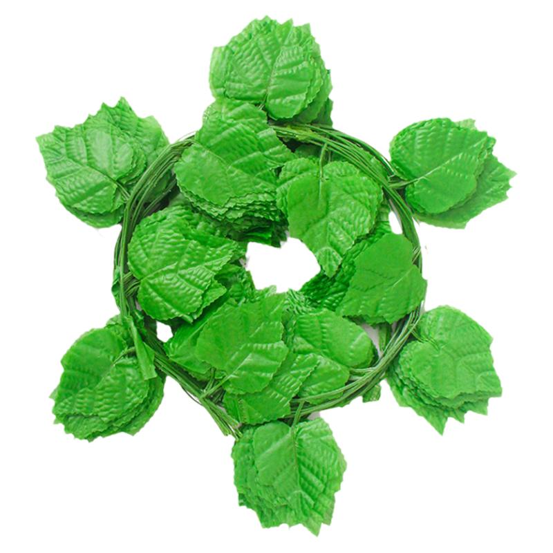 仿真葡萄叶藤条吊顶树叶装饰花藤绿植物假花藤蔓塑料管道缠绕绿叶