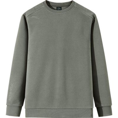 安踏男子摇粒绒套头卫衣长袖保暖