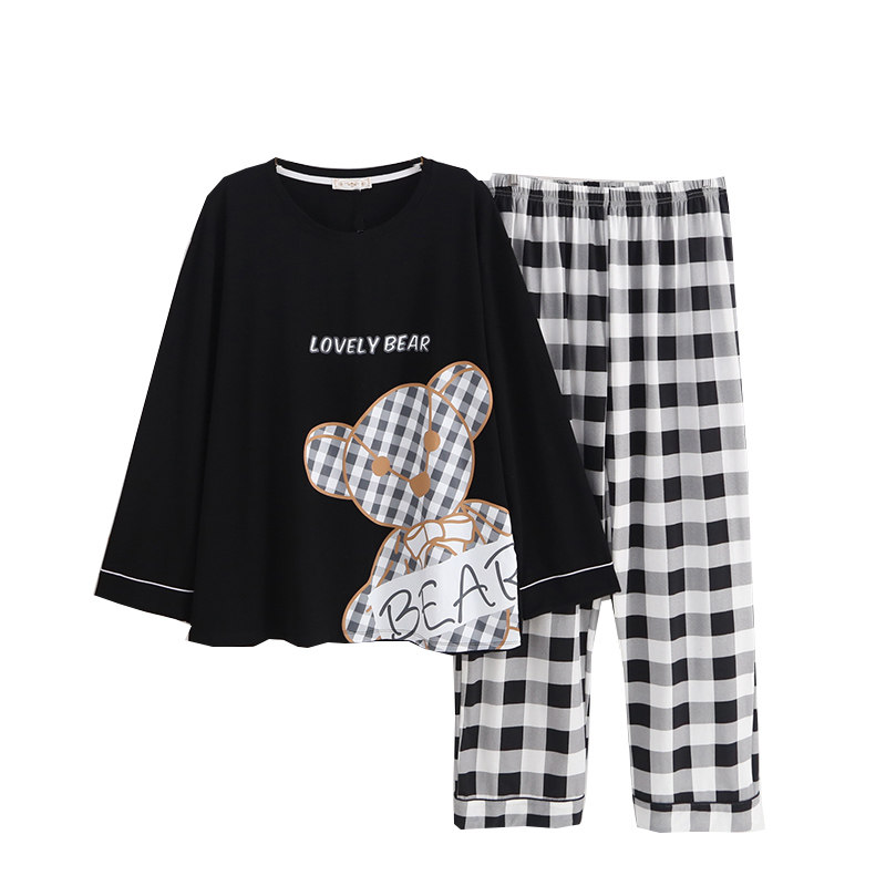 卡通小熊宽松胖mm200家居服