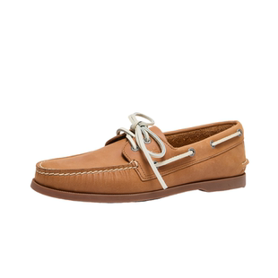 Ce Crose斯科乐油磨砂真皮手工缝制商务休闲舒适懒人航海帆船鞋男