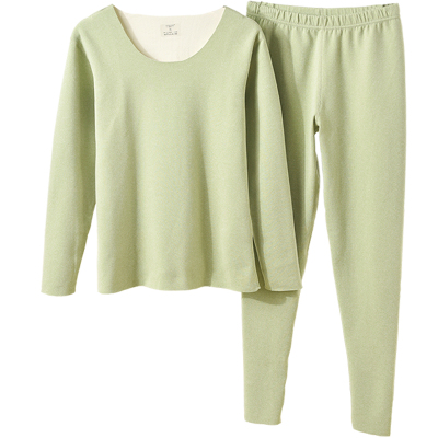 双面德绒自发热加长保暖内衣薄款