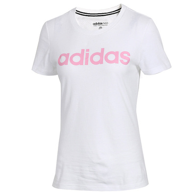 Adidas圆领透气运动休闲短袖T恤