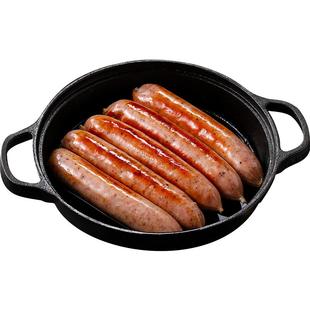 信华食品法兰克福香肠90gx5德式风味纯肉脆肠黑胡椒烧烤热狗肠