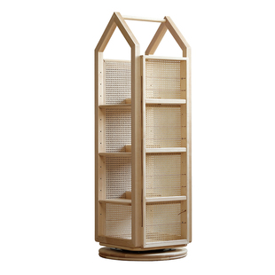 Zoomily动物园之家/象牙塔旋转书架儿童书柜实木多层置物架绘本架