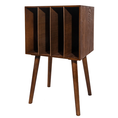 黑胶唱片收纳架复古留声机底座支脚架电唱机柜架子