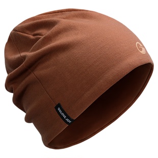 高乐捷羊毛帽子男2025新款冬季户外滑雪登山帽保暖防风针织冷帽秋