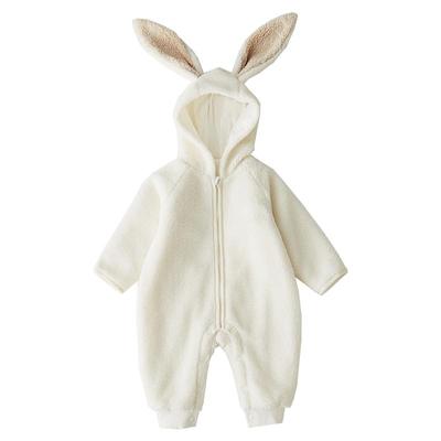 OAKFAMILY连帽羊羔绒连体衣