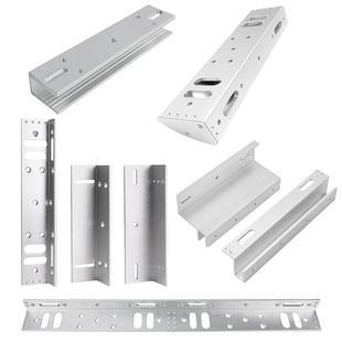 280kg磁力锁L型支架ZL型支架单双门180公斤ZL支架电磁锁LC支架玻璃门木门U型门夹上下无框吸板支架