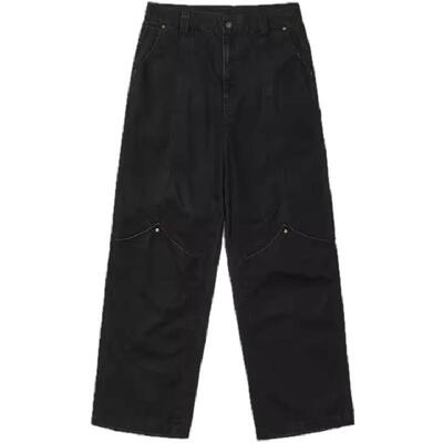 TIRES洗水宽松直筒伐木工装裤