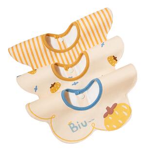 婴儿口水巾纯棉a类围嘴新生婴幼儿男宝宝女秋冬防水速干围兜围脖