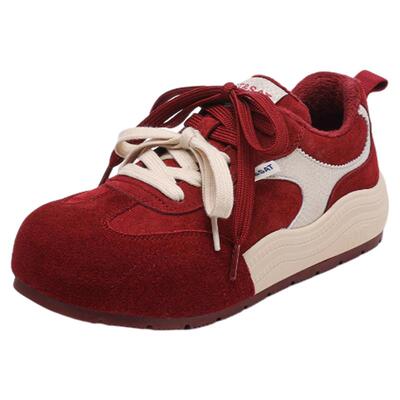 星期六马年限定鞋红色德训鞋女