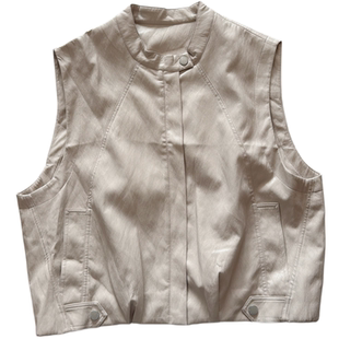 特别好看的马甲女款2026新款宽松春秋季柔软pu皮马夹洋气时髦外穿