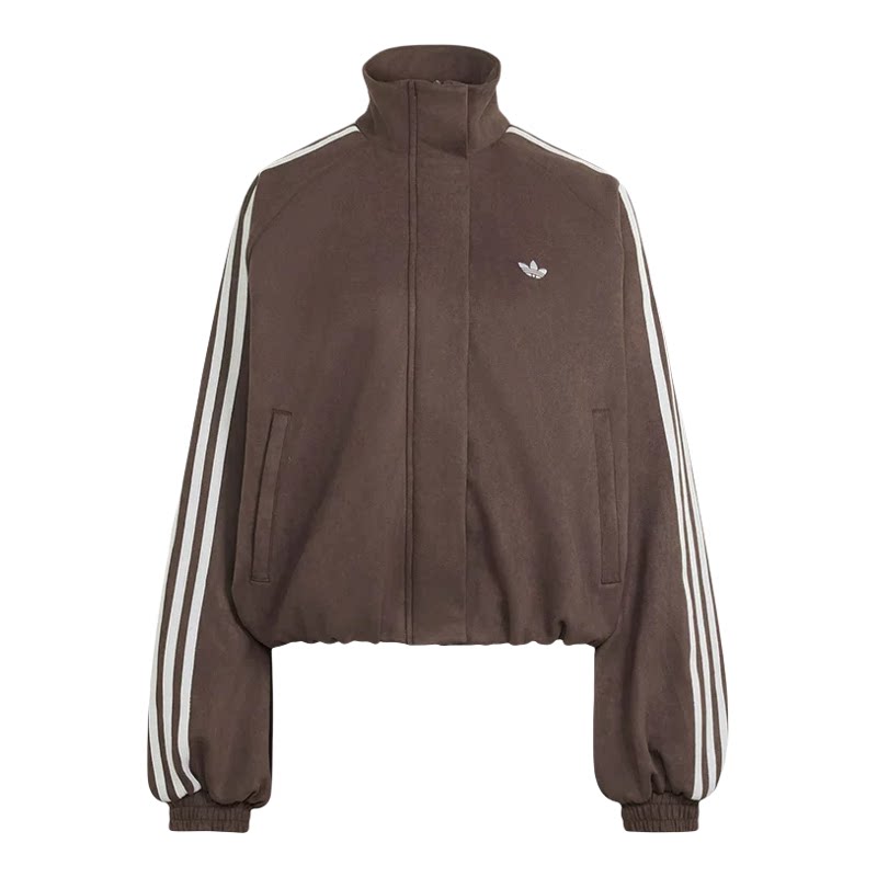 Adidas阿迪达斯三叶草女装2026冬季新款FAUX 运动休闲外套LH1921