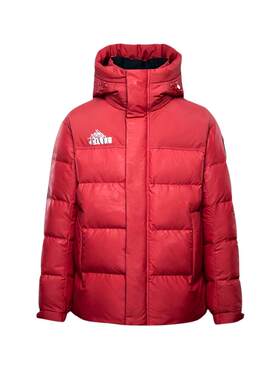HLA/海澜之家红色连帽羽绒服男