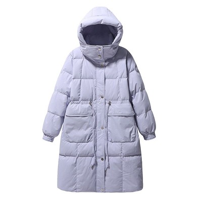 特大码中长款羽绒服保暖外套女冬