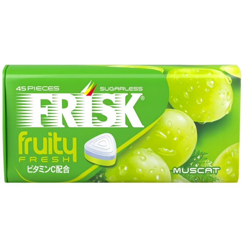 日本代购FRISK系列水果润喉糖休闲零食紫葡萄风味 31.5g/盒×9盒