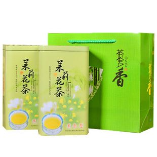 圆芳阁试喝2025新茶叶浓香型茉莉花茶绿茶小白毫花草茶散装袋罐装