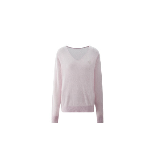 【桑蚕丝羊绒】OCHIRLY欧时力V领毛衣女软糯轻薄气质2025春新款