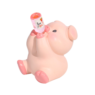 桌面摆件办公室工位电脑装饰品上头吨吨吨猪摆件解压520小礼物女