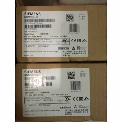 议价全新原装西门子V90伺服驱动器6ES3210-5FB10-4UF1 0.4KW 正品