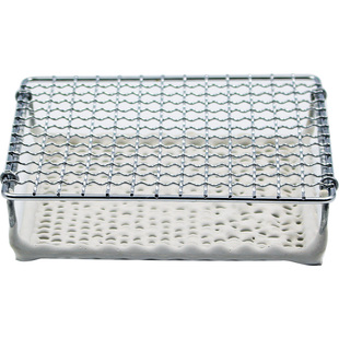 日本进口远红外辐射陶瓷烤网 直火烤架家用烧烤网烤鱼吐司年糕