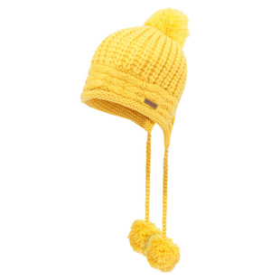 ROYALWAY户外毛线帽秋冬女防风保暖帽球护耳帽韩版可爱运动针织帽