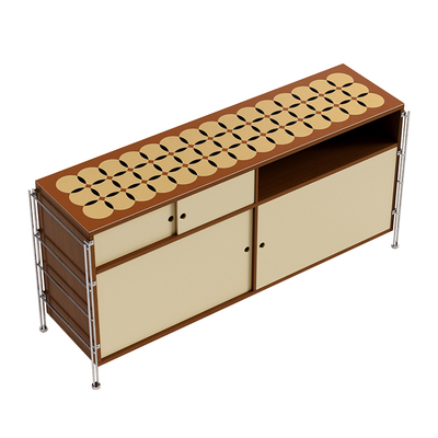 塞勒斯边柜垫轻奢高级感电视柜桌垫防水防油酒柜餐台面保护垫中古