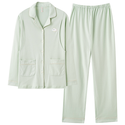 都市丽人纯棉月子服睡衣女套装