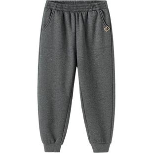 巴拉巴拉儿童加绒裤子男童女童运动秋冬季新款童装中大童外穿休闲