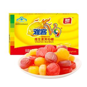 雅客v9维生素水果味夹心硬糖