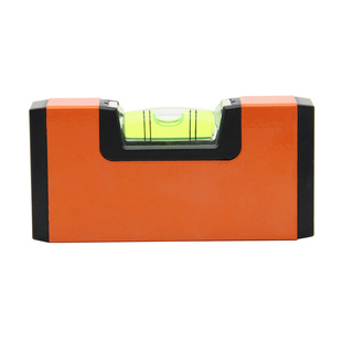 迷你磁性水平尺高精度放大型水平气泡测量尺100金属便携式水平尺