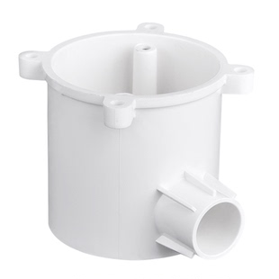 联塑PVC暗装深型灯头圆接线司令盒16 20 25 H65预埋管件直曲三通