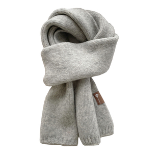 浪漫纯色~ 韩版百搭围巾显白色系 ins风柔软针织保暖情侣围脖学生