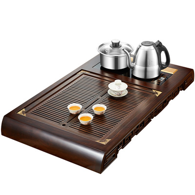 金R-998灶黑檀木实木茶盘套装