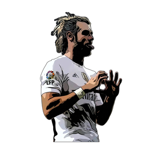 皇马贝尔反光汽车贴纸2526球衣贴冰箱贴电动车贴摩托车贴行李箱贴