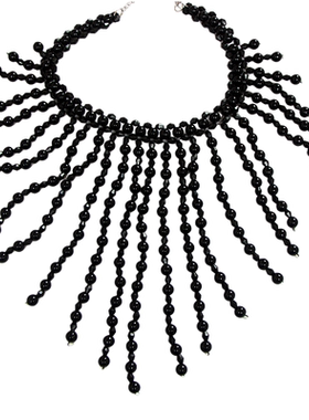 仿珍珠秧歌戏曲项链女脖子配饰品