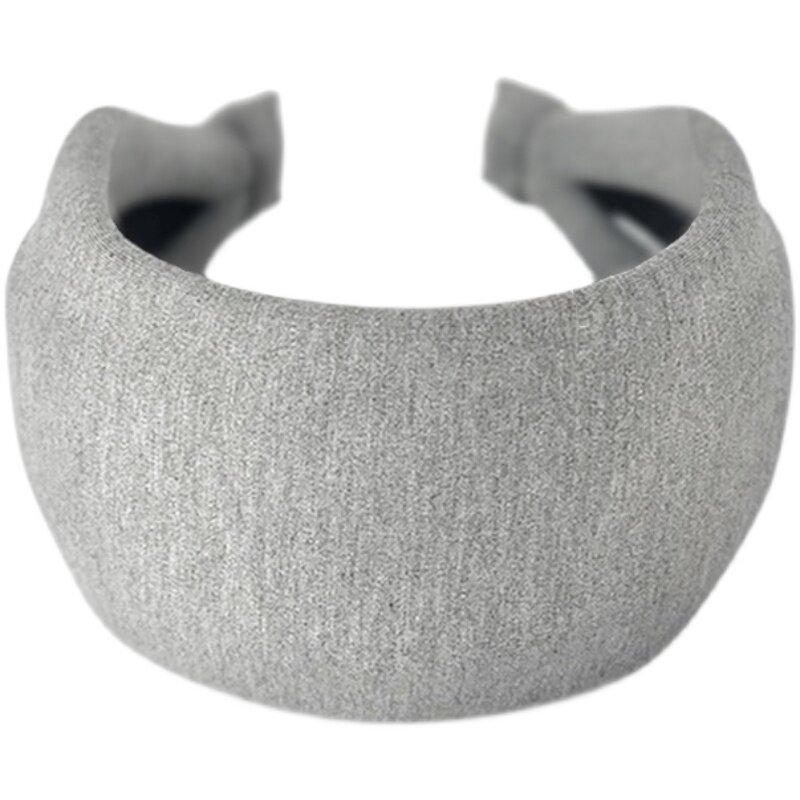 暮加宽厚款浅灰色宽边发箍百搭简约发卡修脸上班发带成人饰品压发