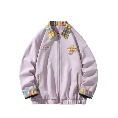 2026春男士宽松翻领潮流夹克