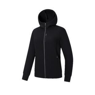 特步外套女款2025秋冬新款训练针织连帽运动夹克上衣975128940063