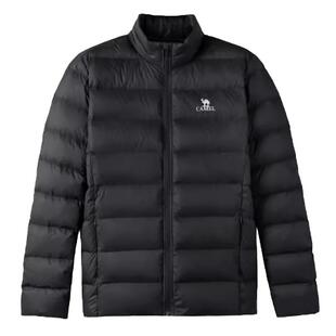 骆驼轻薄羽绒服女25冬季户外90绒立领短款保暖排骨羽绒外套男