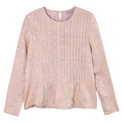 GESGOO原创设计风琴褶提花衬衫