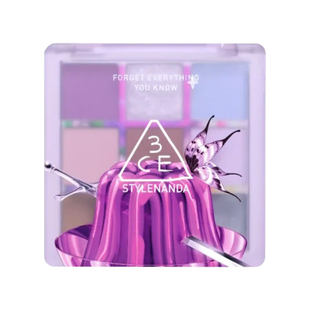 3CE九色眼影新品丝巾限定 LAVENDER MOON 猫眼石持久细闪低饱和
