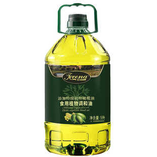 添加特级初榨橄榄油桶装家用商用炒菜橄榄原香5L约10斤调和食用油
